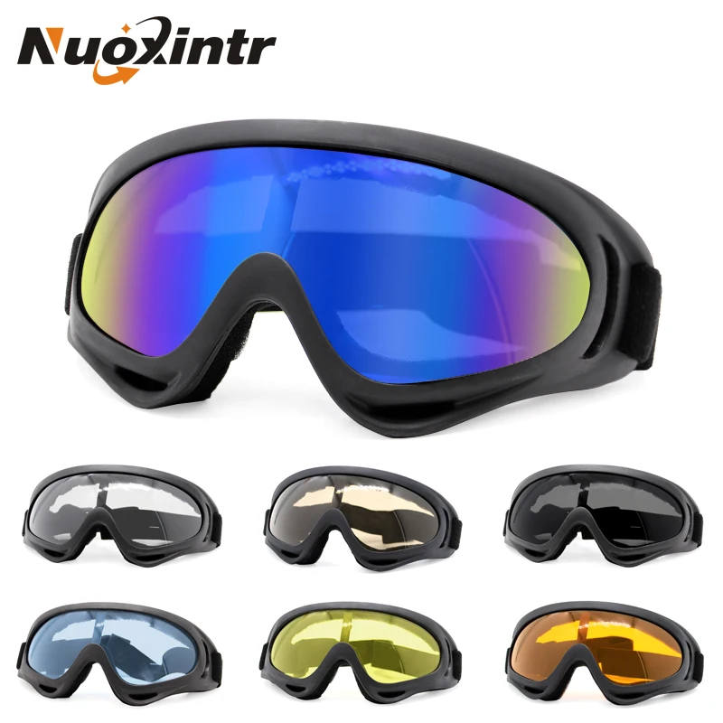 

Nuoxintr Motorcycle Goggles Outdoor Sports HD Ski Cycling Goggles For Men's and Women's Ski Helmets Companion Sunglasses