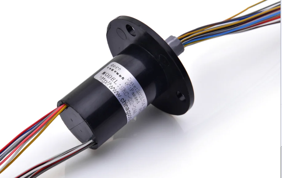 24 circuit 2A CNC indexing disc rotary electric conductive slip ring brush shaft ring collector slipring