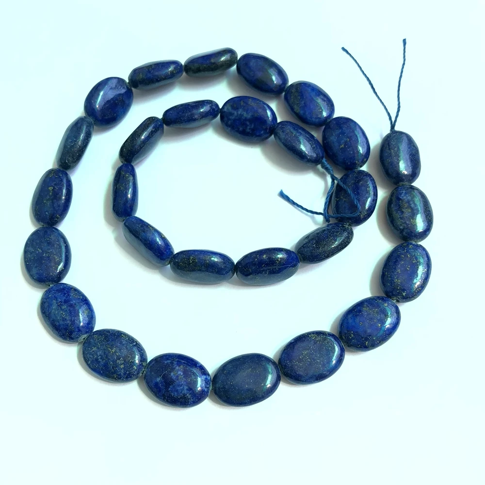 

Wholesale 1string Natural Lapis Lazuli Gem stone Beads 10x14mm Oval Beads,Loose Stone Beads For Jewelry making 15.5"