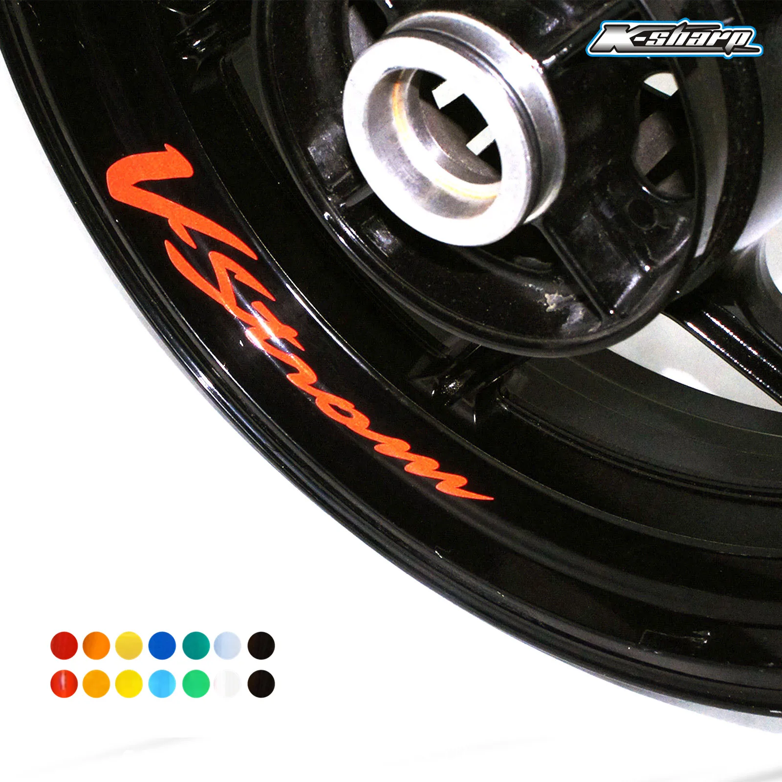 

8 X custon inner rim decals wheel reflective sign Stickers stripes FIT SUZUKI V-STROM