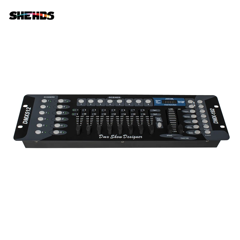 SHEHDS NEW 192 DMX Controller DJ Equipment DMX 512 Console Stage Lighting For LED Par Moving Head Spotlights DJ Controlle