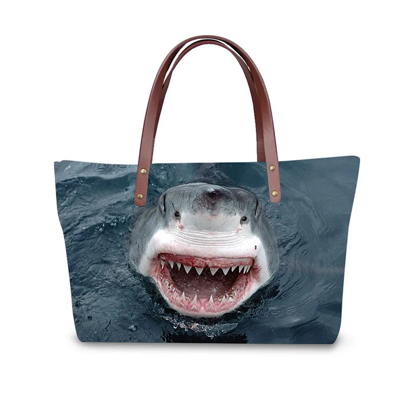 

3D Seabed animals print ladies handbag women lovely note pattern handbags handbag+messenger bag+purse multifuction bags