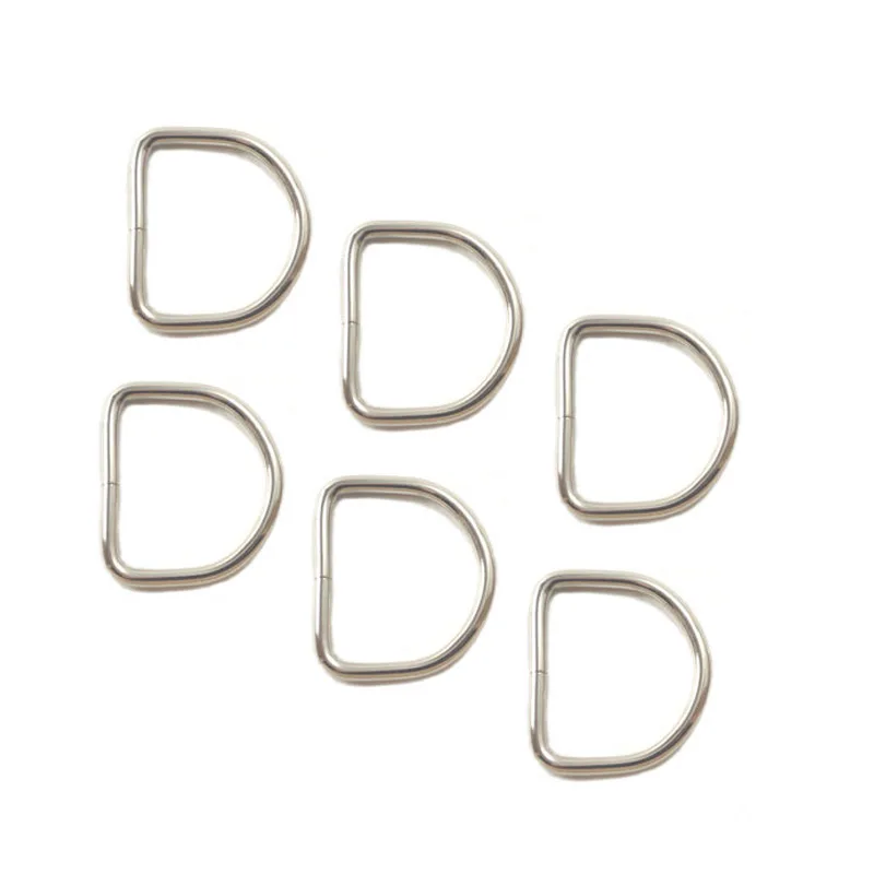 50pcs/lot Nickle Plated D ring ,1-1/4 Inch D Rings