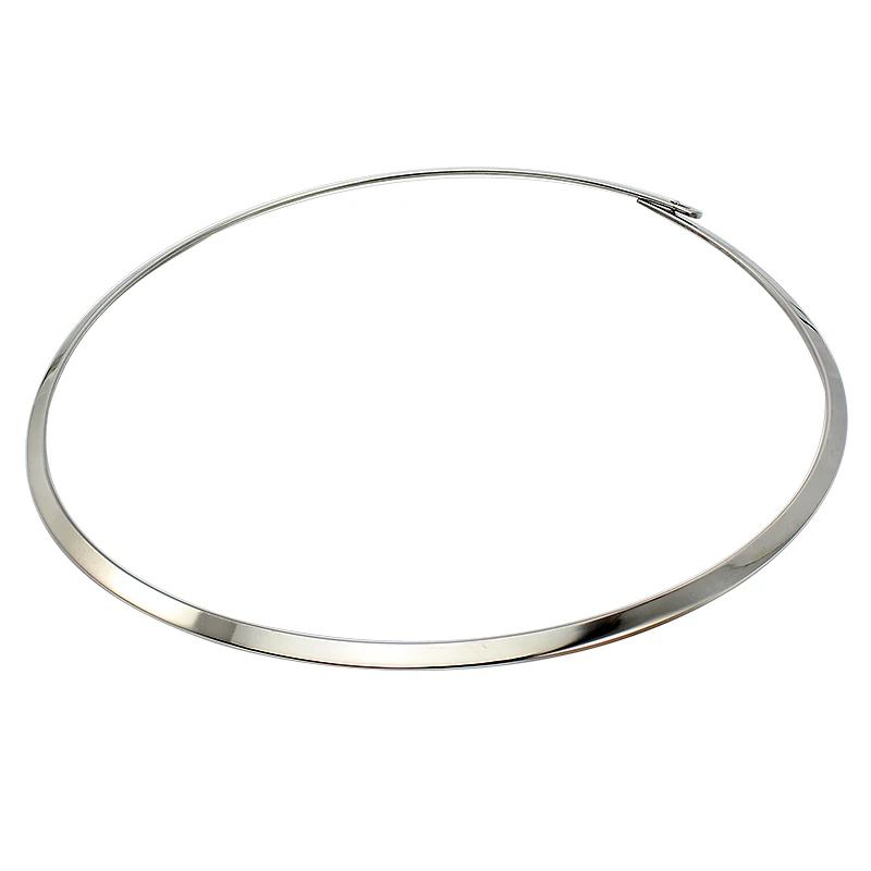 Stainless Steel Necklace Round Statement Punk Style Choker For Girl Boy Femme Jewelry Bijoux Collares
