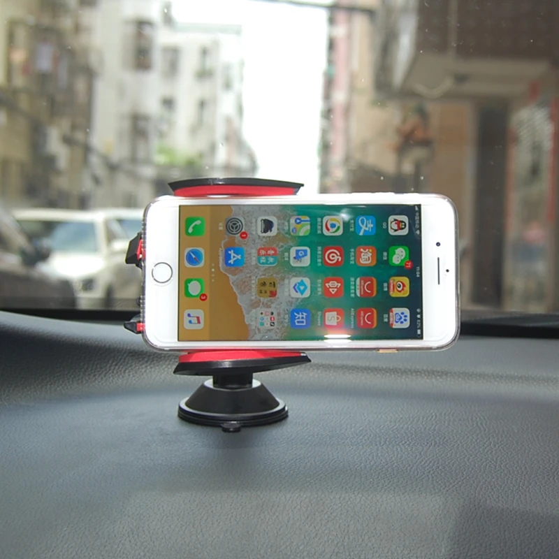 拡張可能な車のダッシュボードホルダー,安定したシリコンジェルパッド,360度回転,gpsディスプレイ