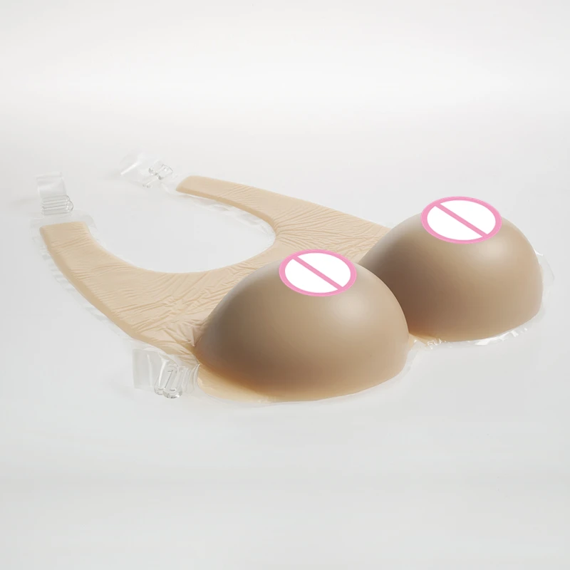 

Crossdressing Breast Form D Cup 1200g/pair Silicone False Breast Drag Queen Shemale Artificial Fake Boobs Strap-On