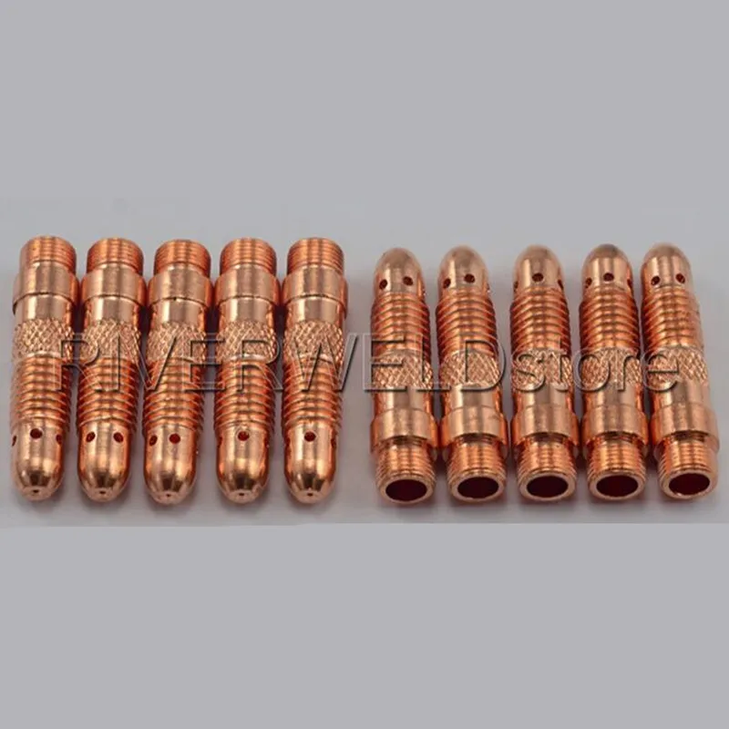 TIG KIT Collet Body 4.0mm (0.5, 1.0, 1.6, 2.0, 2.4, 3.2 For Option) Fit TIG Welding Torch WP 17 18 26 Series Consumables ,10PK