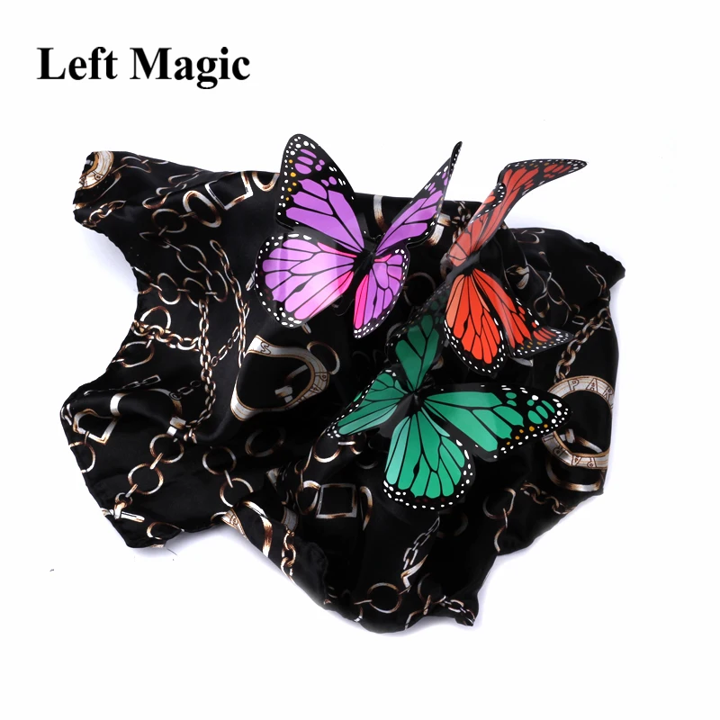 Magic Appearing Butterflies Magic Tricks Butterfly From Empty Silk Freedom Close Up Stage Magic Props Professional Gimmick Magic