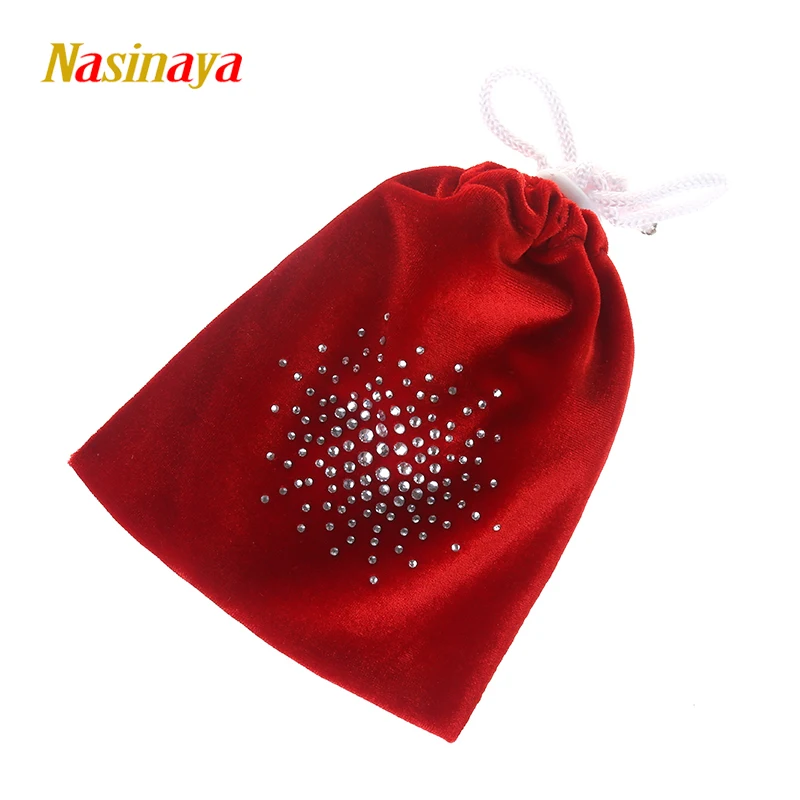 Professional Protective Velvet Fabric Accessories 24 Color Gymnastics Half Body Shoes Drawstring Bag RG Fitness Girl Rhinestone