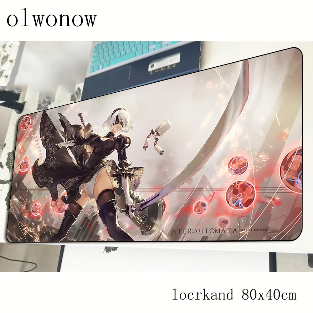 nier automata mouse pad 80x40cm New arrival mousepads best gaming mousepad gamer thick personalized mouse pads keyboard pc pad