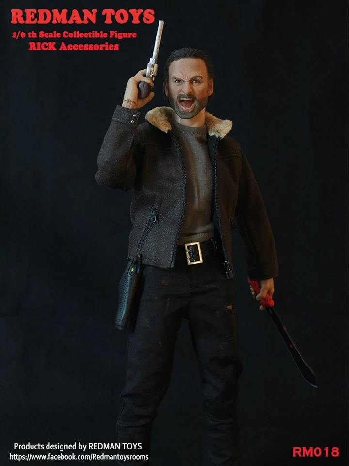 1/6 Scale Collectible Figures Andrew Lincoln Walking Dead Angry Sheriff RICK Grimes 2