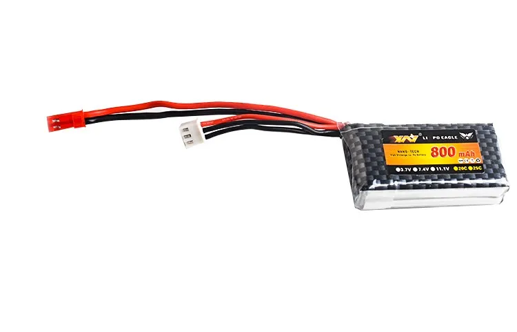 Batteria Lipo 1pcs YW li-polimero 2S 7.4v 800mah per trasmettitore MC6A MC6B ZF-6A MC-E7 Rc