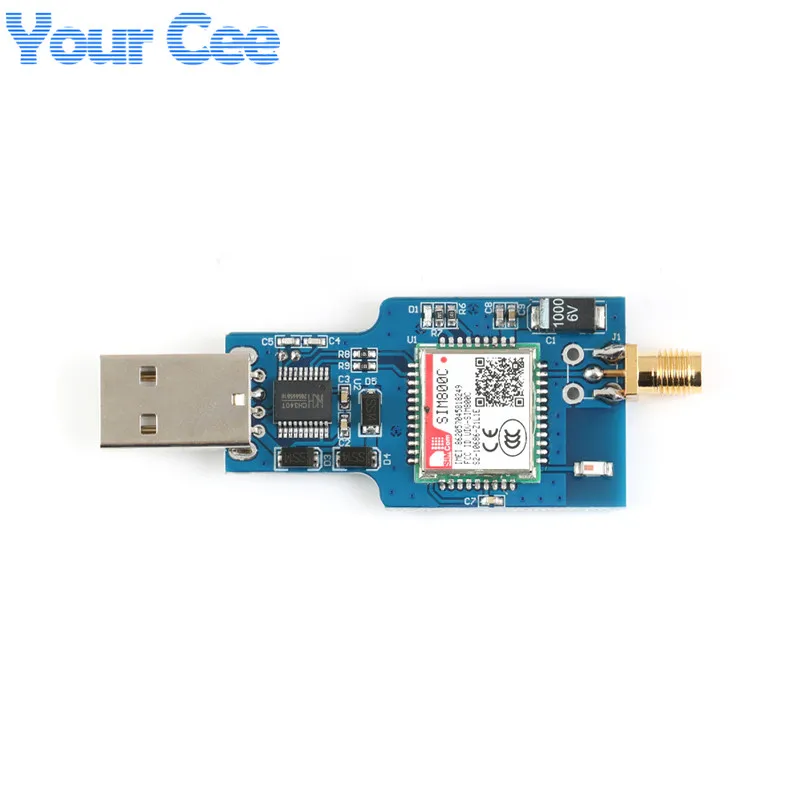 USB to GSM Quad-band GPRS SIM800 SIM800C Module for Wifi Wireless Bluetooth-compatible SMS Messaging With Antenna