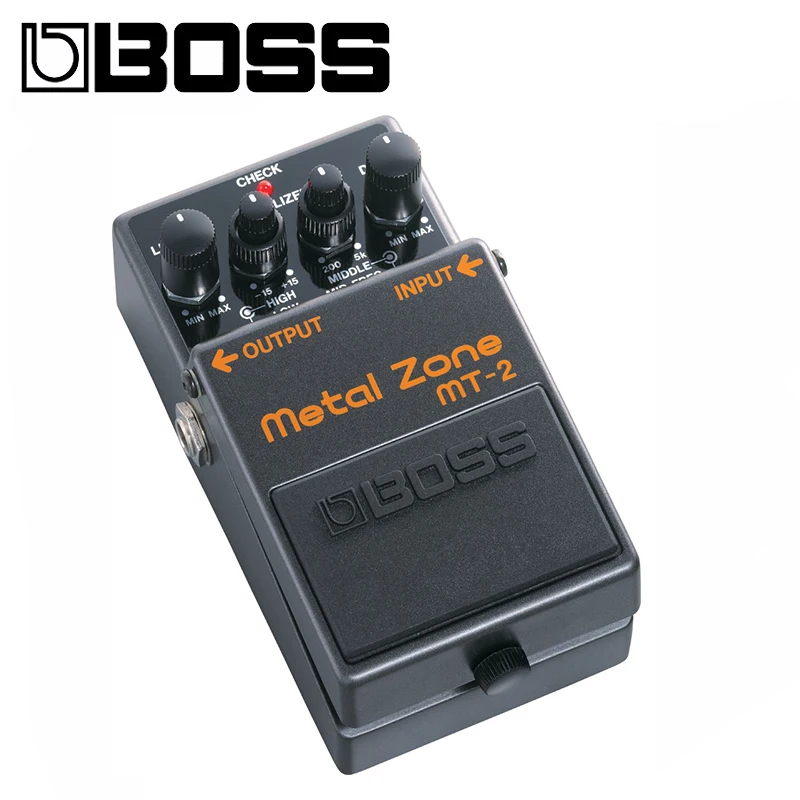 Boss MT-2 Metal Zone Distortion Guitar Pedal Bundle with Picks, Polishing Cloth and Strings Winder