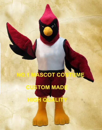 Vermelho cardeal mascote traje personalizado de alta qualidade frango tema anime cosply trajes publicidade mascotte fantasia vestido kits 2081