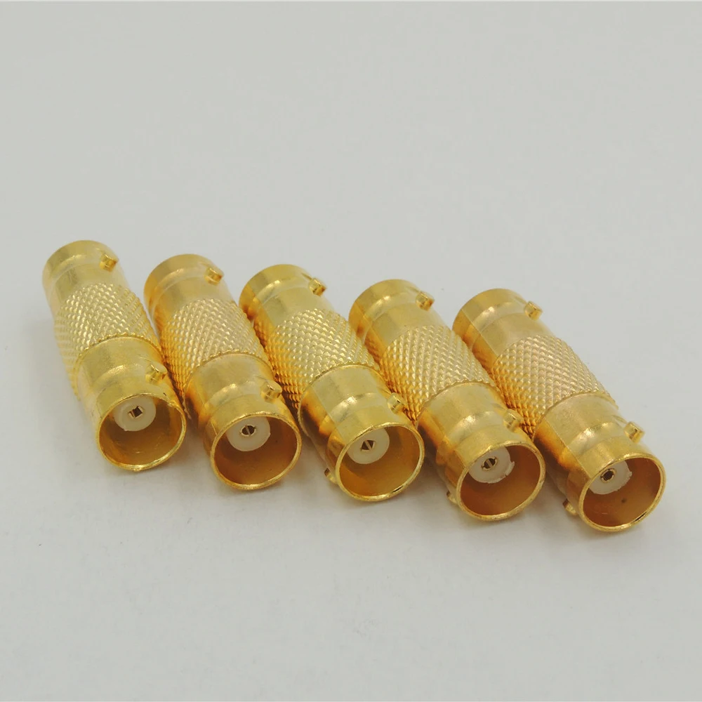 

gold BNC Female to BNC Female jack Coupler CCTV Security Camera Adapter Straight Connector