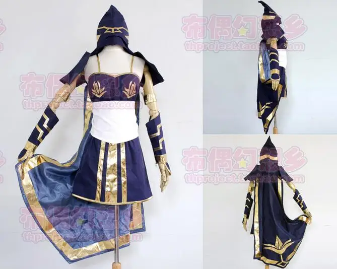 2016 Custom Made Ice Shooter Ashe Cosplay Costume From Game LOL Cosplay Costumes