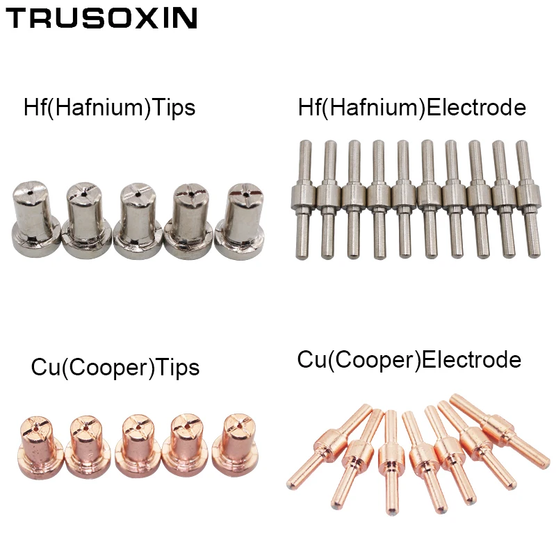 20pcs Extended PT-31 Cutting Torch Hafnium Cooper Wire Consumables for 40A 50A Inverter Air CUT50 Plasma Cutter Welding Machine