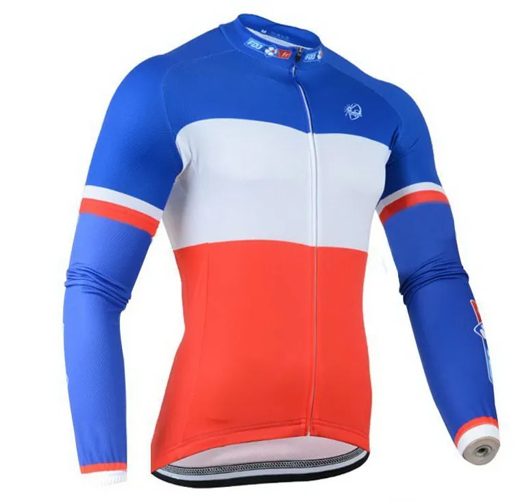 SPRING SUMMER Long Cycling Jerseys 2016 FDJ  Team 4 COLORS Mtb Long Sleeve Men Bike Wear Cycling Clothing