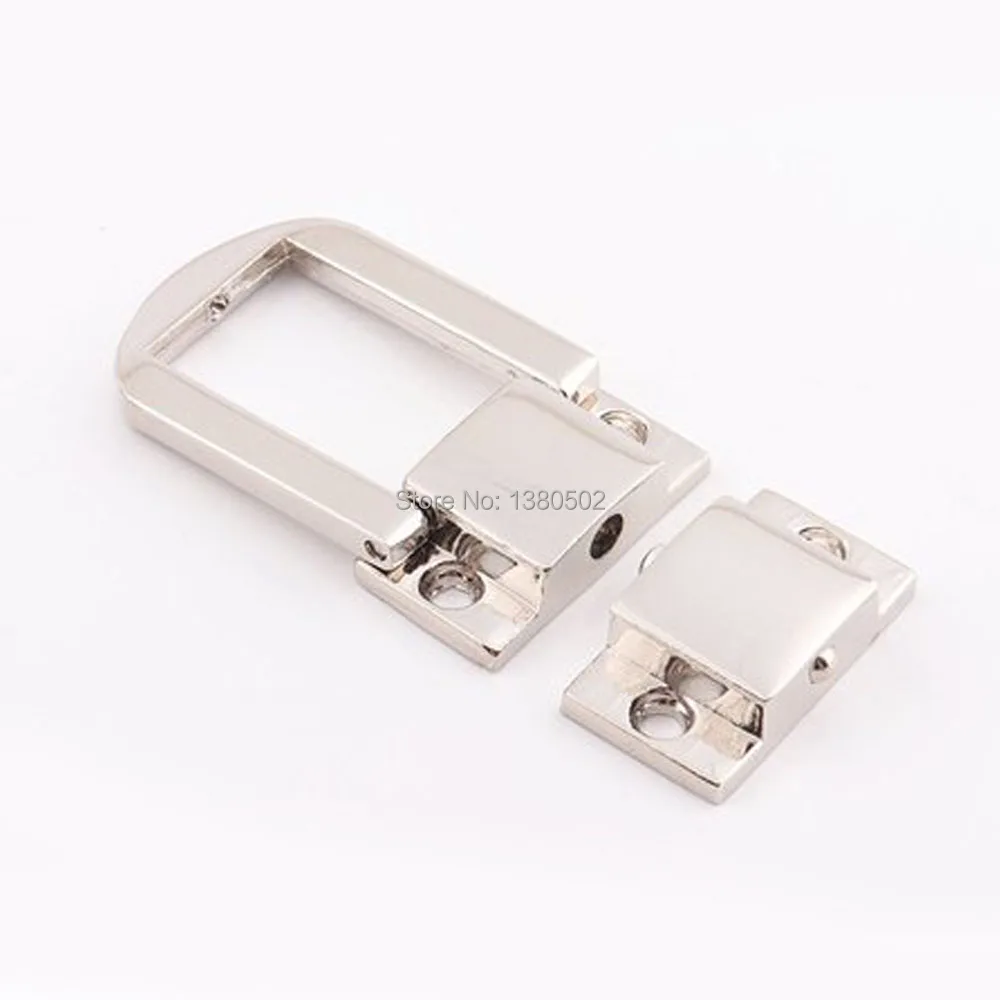 6sets 32/43mm Silver Color Top quality Practical Purse Bag Lock Metal Clasp Turn Twist Lock for handbag