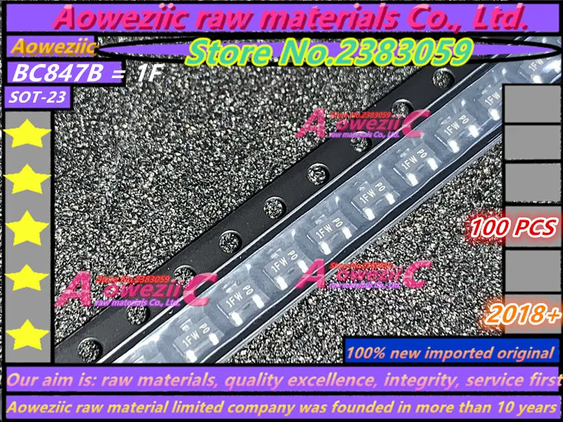BC846B BC846 1B BC847B BC847 1F 2SA1015LT1 BA 2SC5343SFY 2SC5343 DAY SOT-23 original y importado, 100% nuevo
