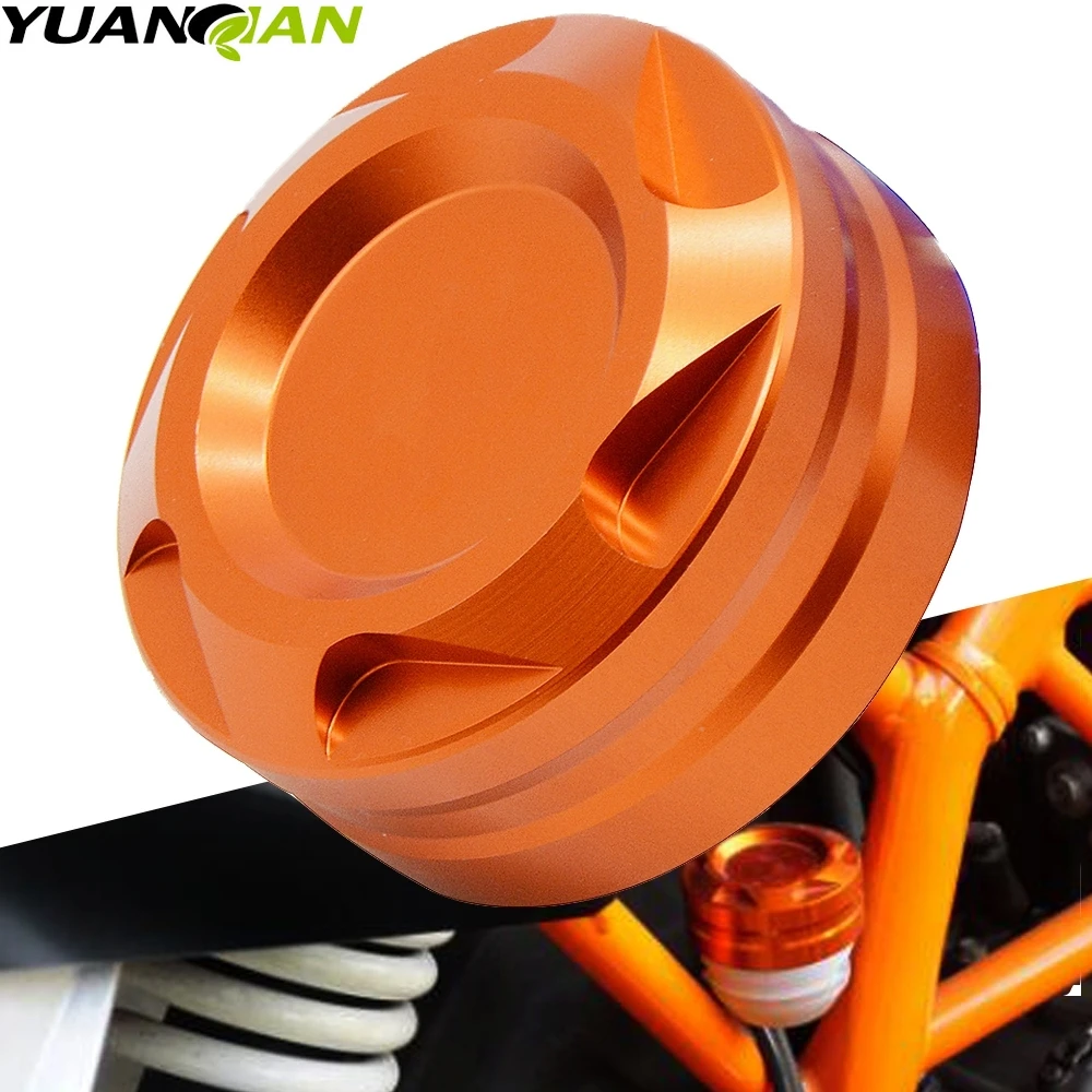 

Motorcycle Aluminum CNC Engine Rear Fluid Reservoir Cap Cover For 125 200 390 RC 125 200 390 Rear Brake master cylinder