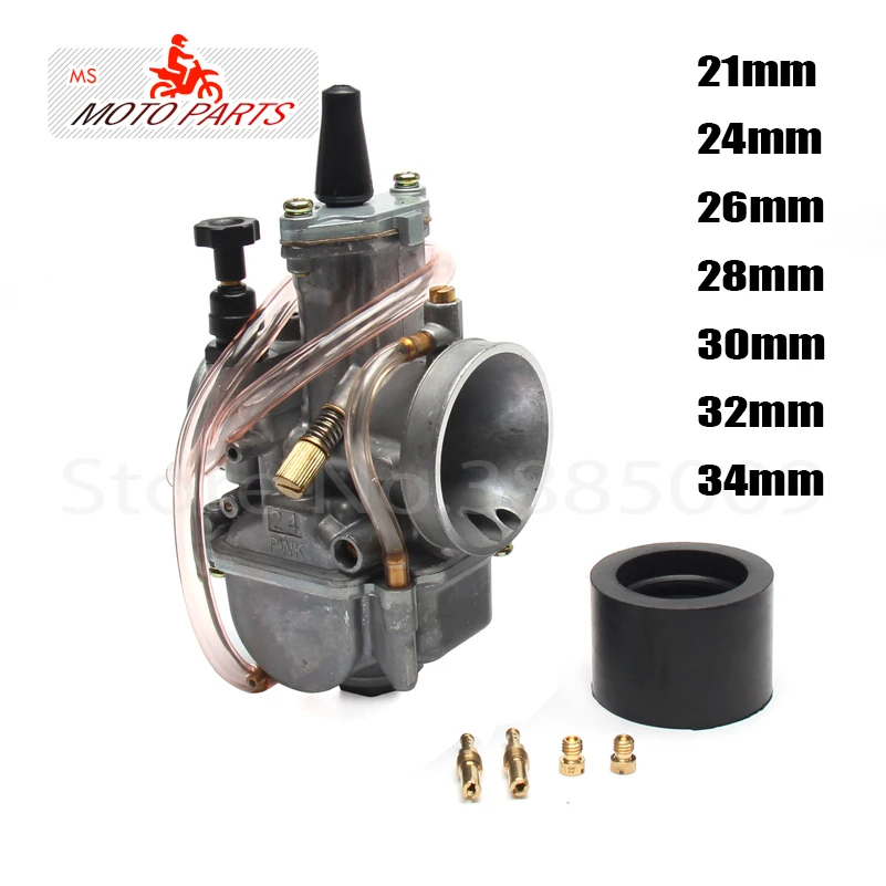 Universal PWK Carburetor Koso OKO Motorcycle Carburetor PWK 21 24 26 28 30 32 34mm With Power Jet For Racing Moto