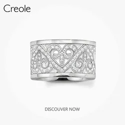 The Eternity Ring Ornament Pave,2019 Brand New 925 Sterling Silver Trendy Fashion Jewelry Gracefully Gift For Women