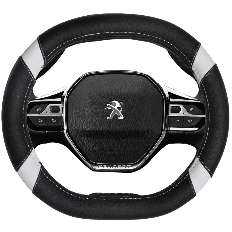 

DERMAY Car Steering Wheel Cover Micro Fiber Leather Customized for 2019 Peugeot 508L 350THP 400THP 5Colors Auto Accessories