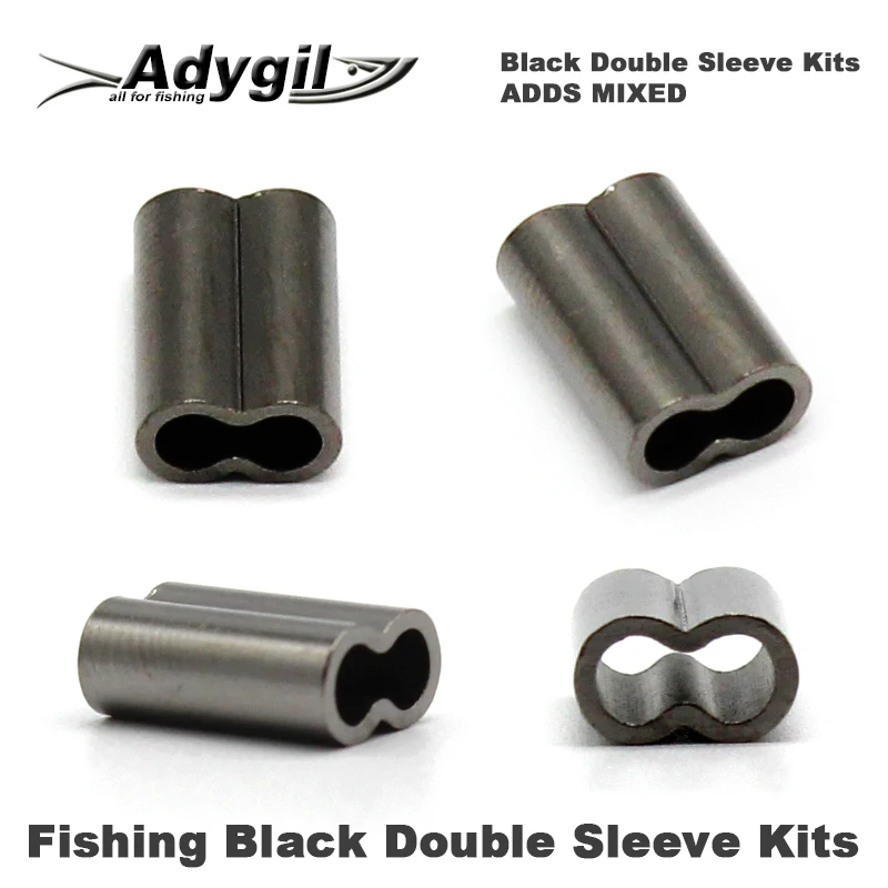 

Adygil Fishing Black Double Sleeve Kits ADDS MIXED 2.6 2.0 1.7 1.5mm 200pcs/lot