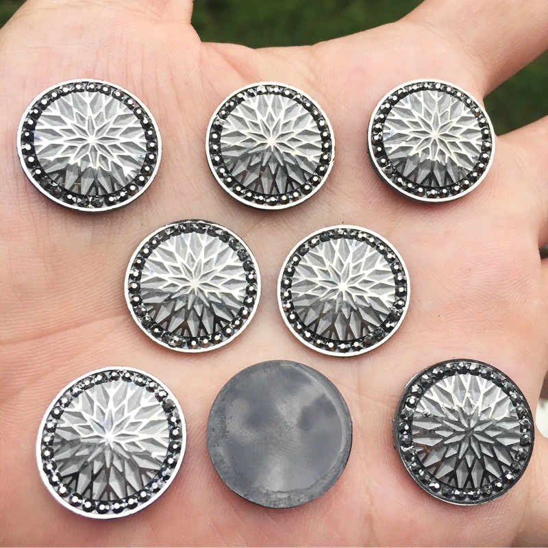 20pcs AB rotonda di colore della resina di Flatback Strass Decorazione di cerimonia nuziale di Fascino Del Mestiere 20mm E077