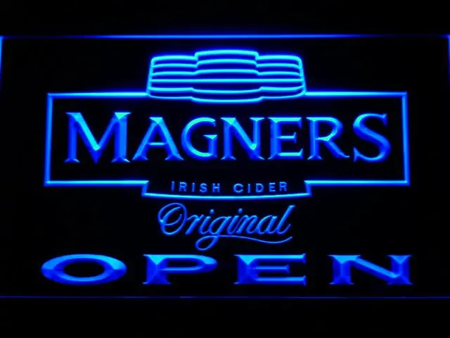 061 Magners Irish Cider OPEN Bar LED Neon Light Signs with On/Off Switch 20+ Colors 5 Sizes to choose