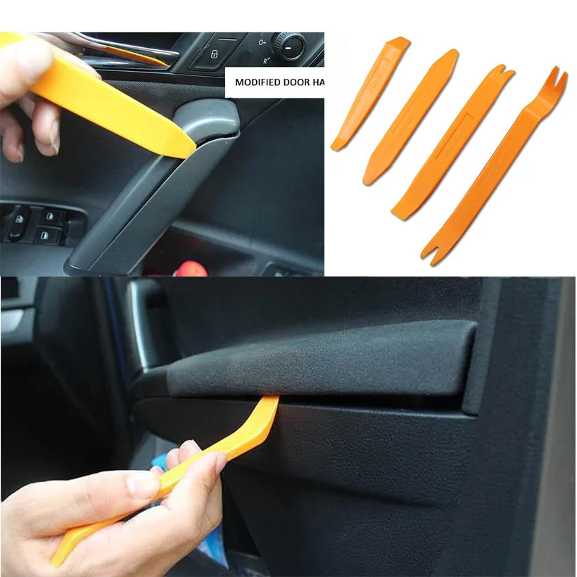 Thicker Installer Tool Interior Plastic Trim Panel Dashboard Panel Removal Tools Car DVD player Stereo Refit Tools 4pcs/set