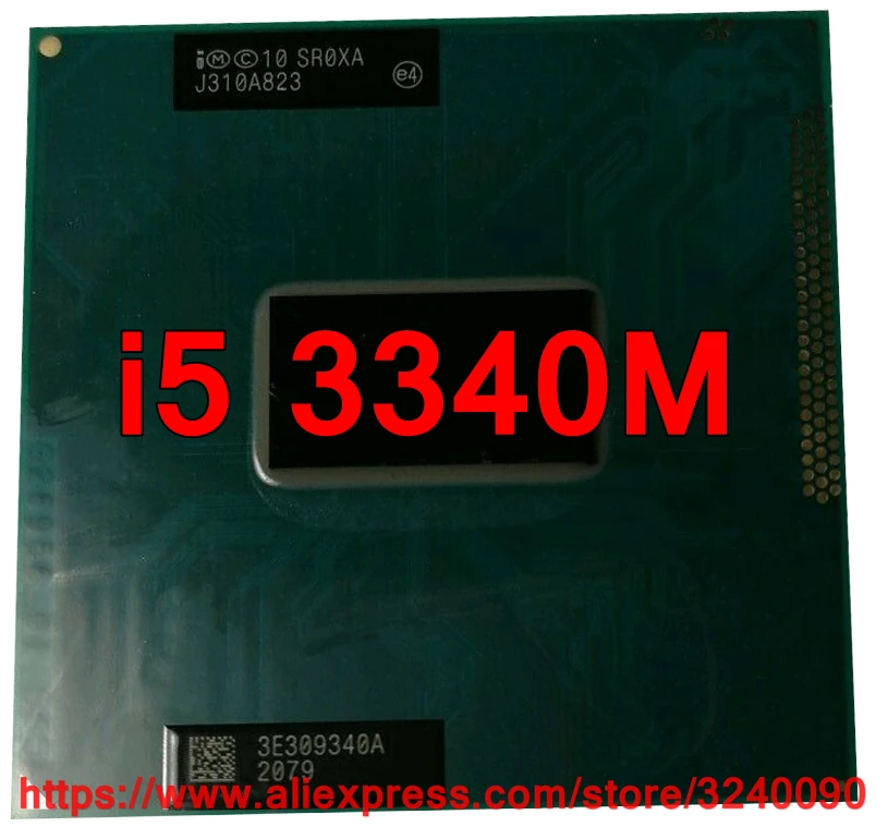 Original lntel Core i5 3340M SR0XA CPU (3M Cache/2.70GHz/Dual-Core) i5-3340M Laptop processor free shipping