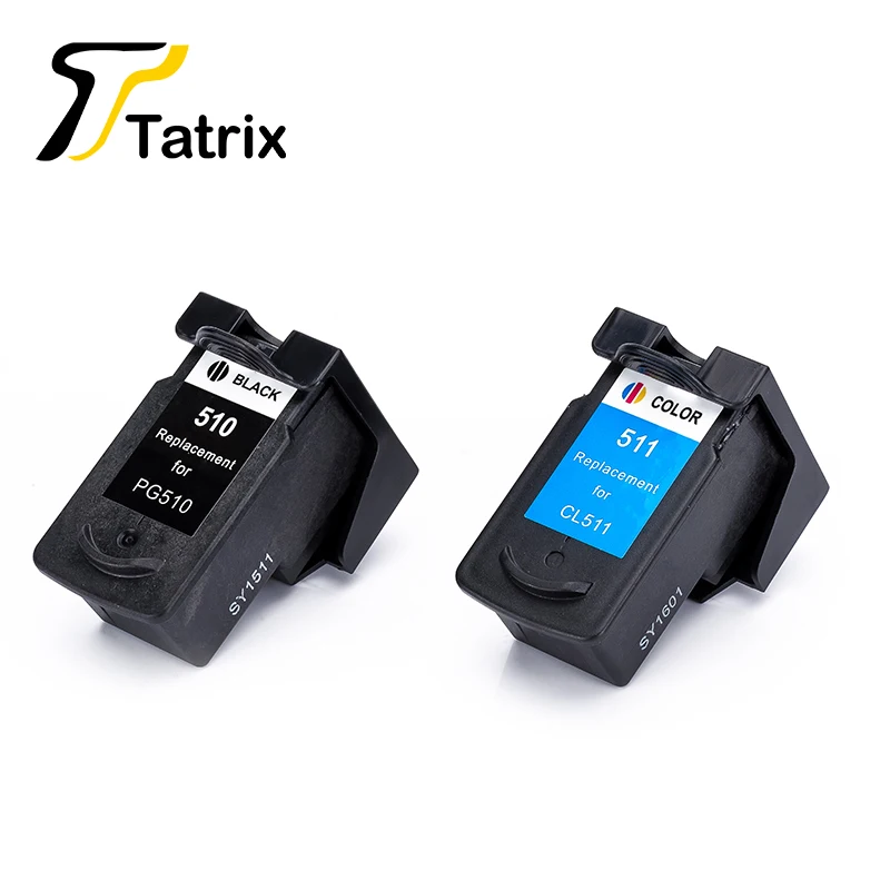 Tatrix PG 510 CL 511 PG510 CL511 PG-510 CL-511 Premium Color Remanufactured Inkjet Ink Cartridge for Canon PIXMA MP280 Printer