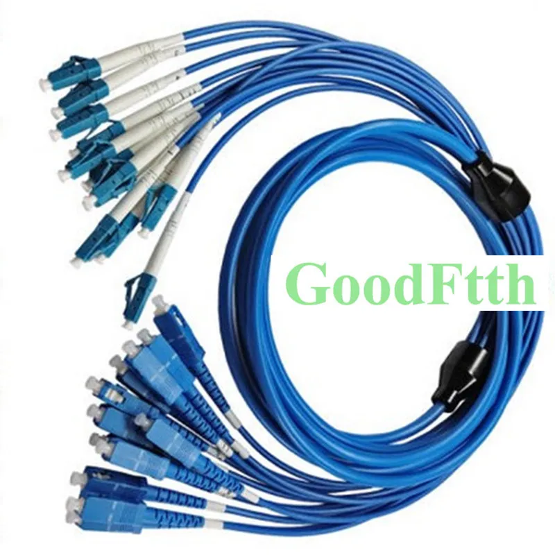 

Armoured Armored Patch Cord SC-LC UPC SM 12 Cores Fibers GoodFtth 30m 35m 40m 50m 100m 150m