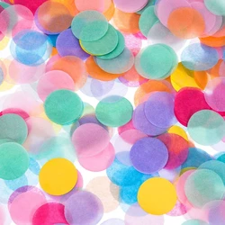 1inch 1000pcs Round Paper Confetti Wedding Table Decoration Sprinkle Heart Confetti for Wedding Birthday Party Table Decorations