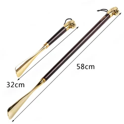 1 Piece New Designer Long Shoe Horns Wooden Flexible Shoehorn Women Men Shoe Spoon Shoes Lifter 32cm 49cm 58cm