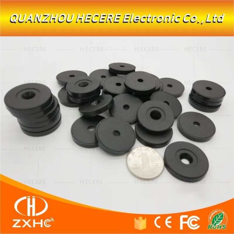 (10 cái/lốc) 29mm 13.56 MHZ Coin Thẻ Thẻ Với FM08 M1 Con Chip tương thích S50 Tuần Tra núm ABS tài sản nhãn quản lý