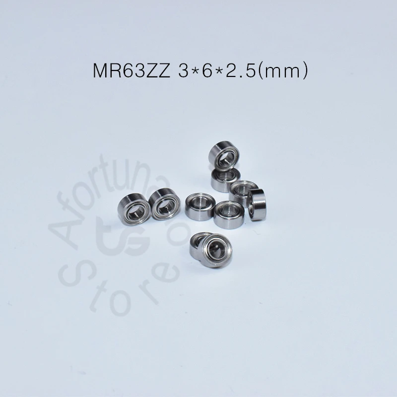 

MR63ZZ 3*6*2.5(mm) 10pieces bearing ABEC-5 Metal Sealed Miniature Mini Bearing free shipping MR MR63 chrome steel bearing