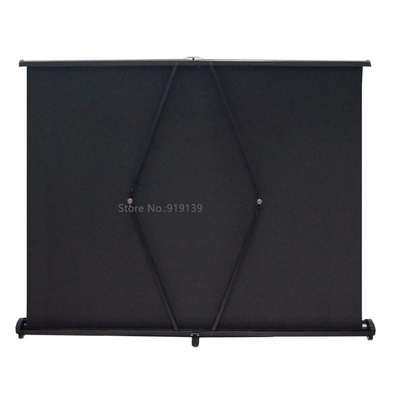 Easy Open Mini Projection Screen 50-inch 16x9 Widescreen Ultra HD 3D Projector Display For Trading Meeting