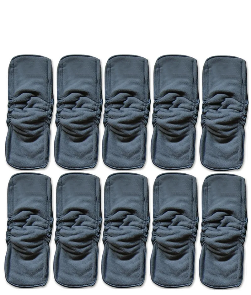 Pañales de tela lavables de fibra de bambú, 5 capas, 1 unids/paquete