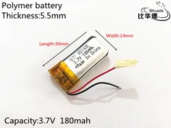 551430 501430 3.7 v 180 mah akumulator litowo jonowy akumulator lipo akumulator jonowa komórek dla Mp3 Mp4 Mp5 DIY PAD E-book zestaw słuchawkowy bluetooth