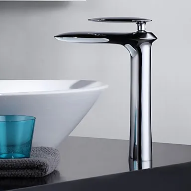 

Cold And Hot Water Mixer Tap UFO Fashion Design Solid Brass Chrome Bathroom Basin Faucet BF088-A