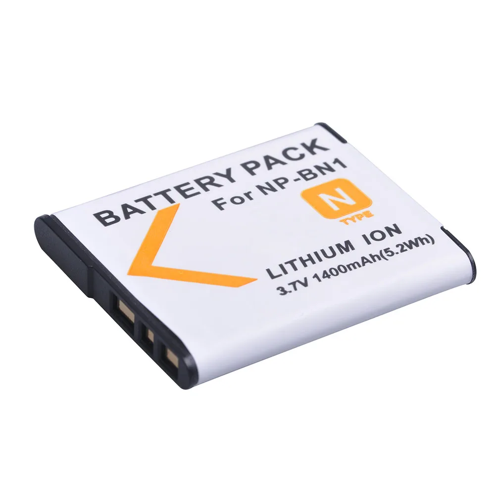 Tectra 1400 mAh NP-BN1 NP BN1 kamera bateria do Sony DSC-W390 DSC-W380 DSC-W370 DSC-W350