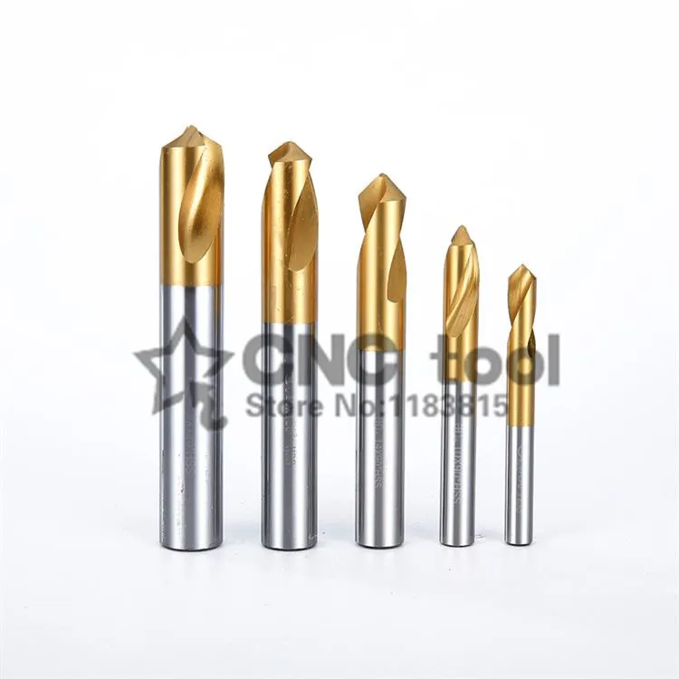 

1PCS 20*60 degrees/20*90 degrees/20*120 degrees High quality HSS-CO Titanium coating Pilot drill center drill Free shipping