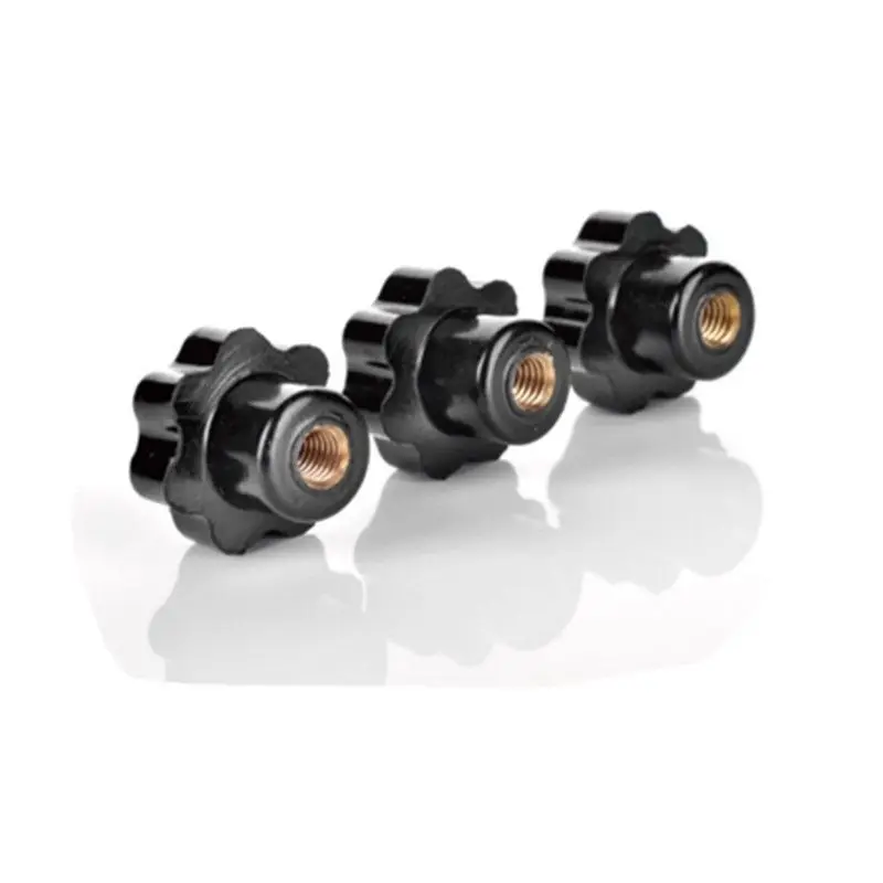 5 uds. M8 rosca hembra OD 50mm cabeza en forma de estrella tuercas de sujeción perilla con agujero