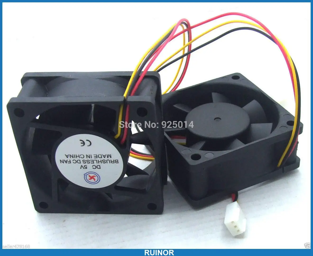 

DC 5V Fan Brushless Cooling Fans 60x60x25mm 3pin for chassis Monitoring Server