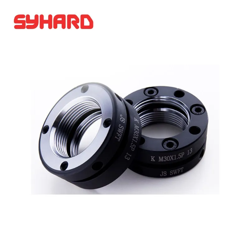 2 pçs/lote M16x1.5P-M32x1.5P SWT/K Tipo de Precisão Axial Final Porca CNC Máquina Ferramenta de Auto-bloqueio E de Retracção Porca Redonda