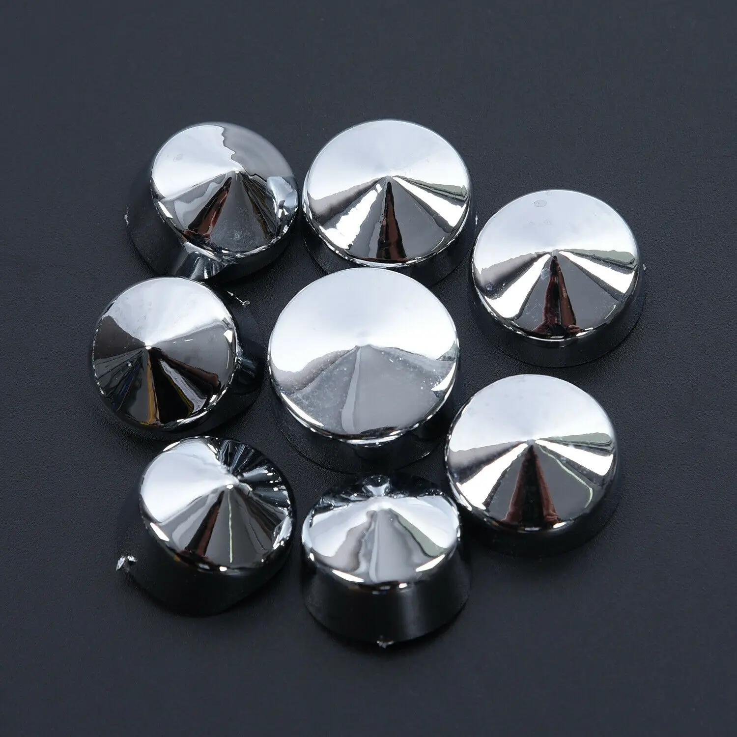 87x Chrome Bolt Toppers Cover Cap Kit For Ha/rley Davi/d/son Softail Twin Cam 84-06 Wheel Nut Screw Bolt Protection Covers Caps